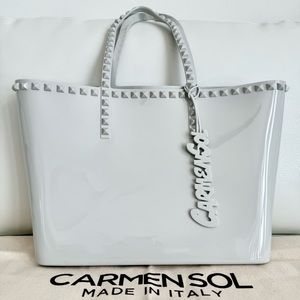 ❤️ Carmen Sol Seba Mid Tote PVC Jelly Bag ❤️